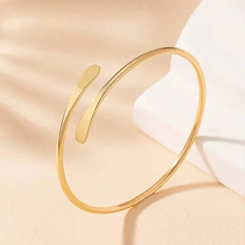 Bracelet jonc en or - Image 4