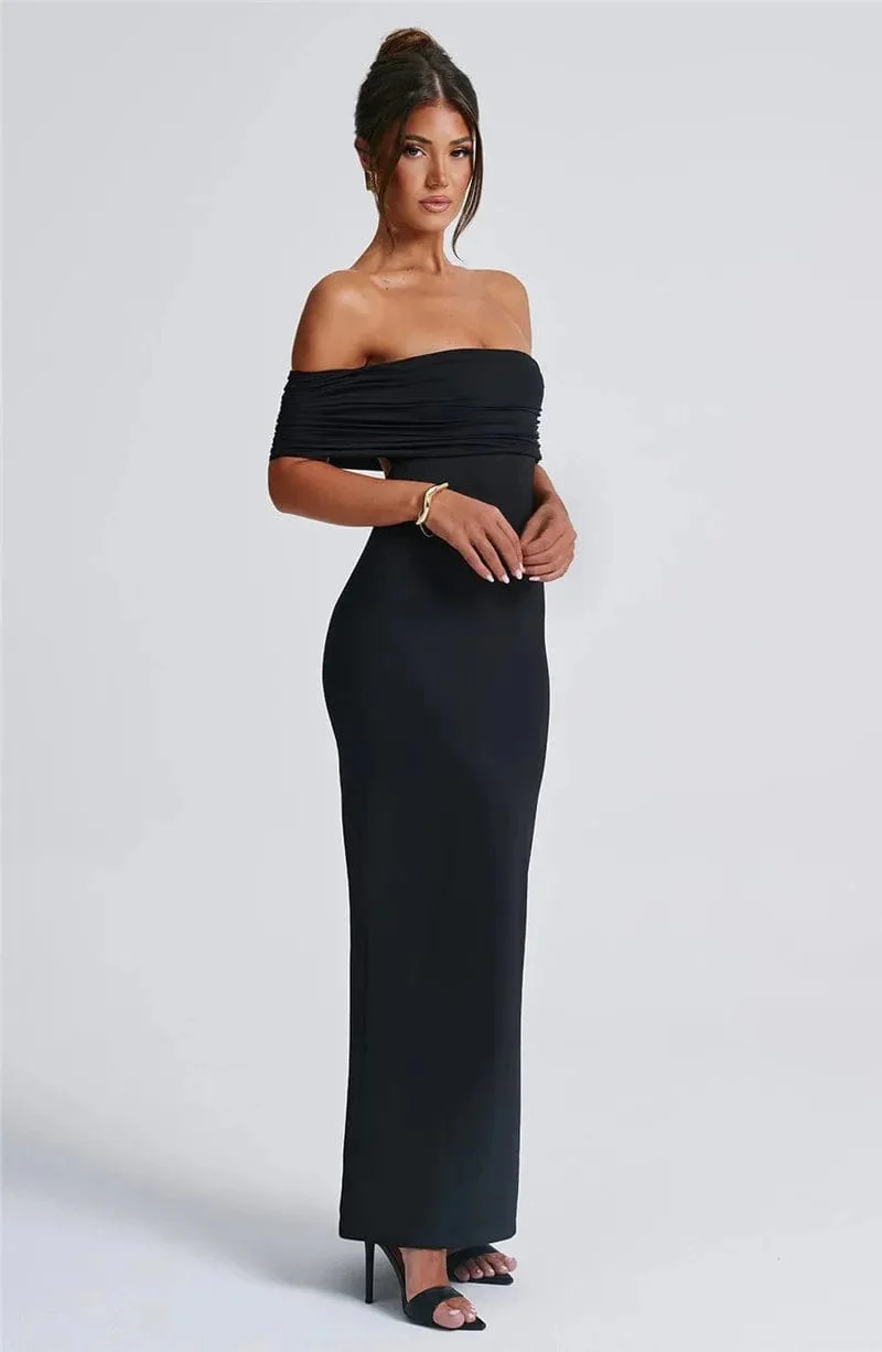 Robe de soirée dos nu en V - Image 5