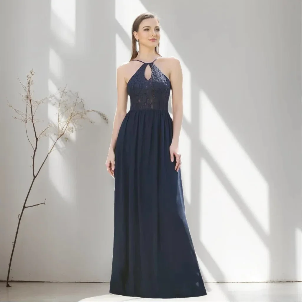Robe demoiselle d'honneur longue dos nu - Image 4