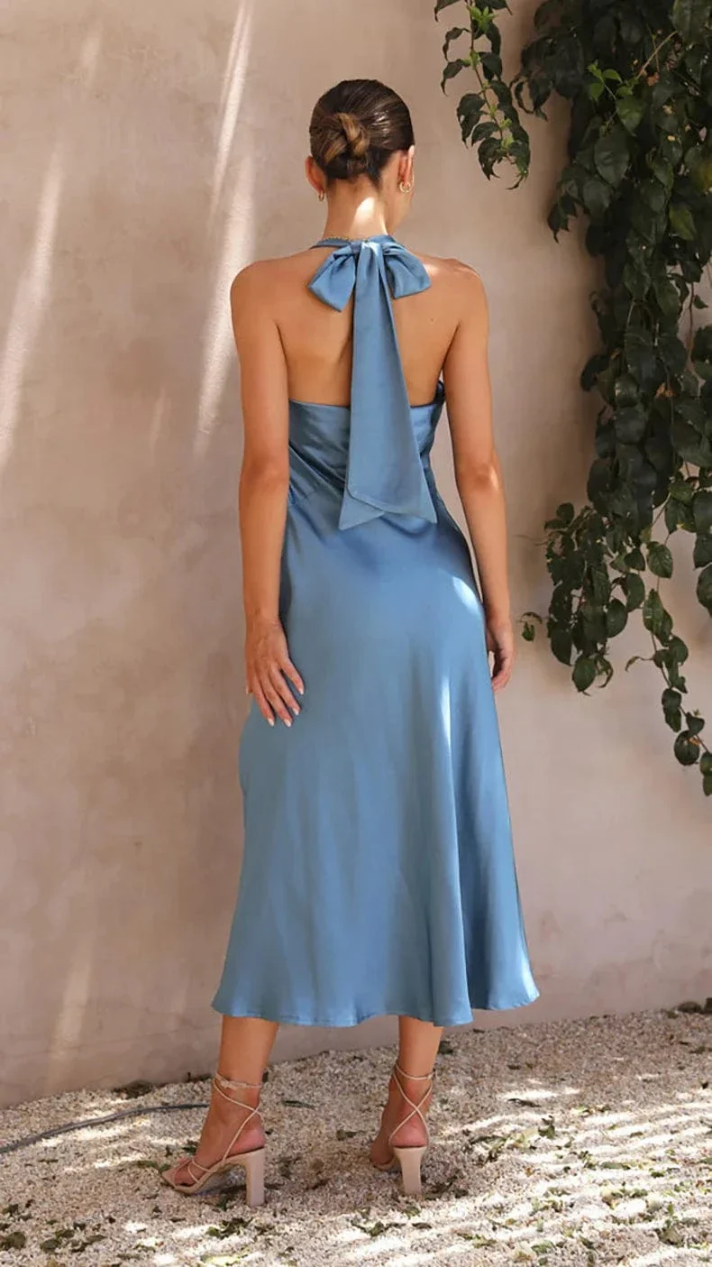 Robe demoiselle d'honneur midi dos nu - Image 12
