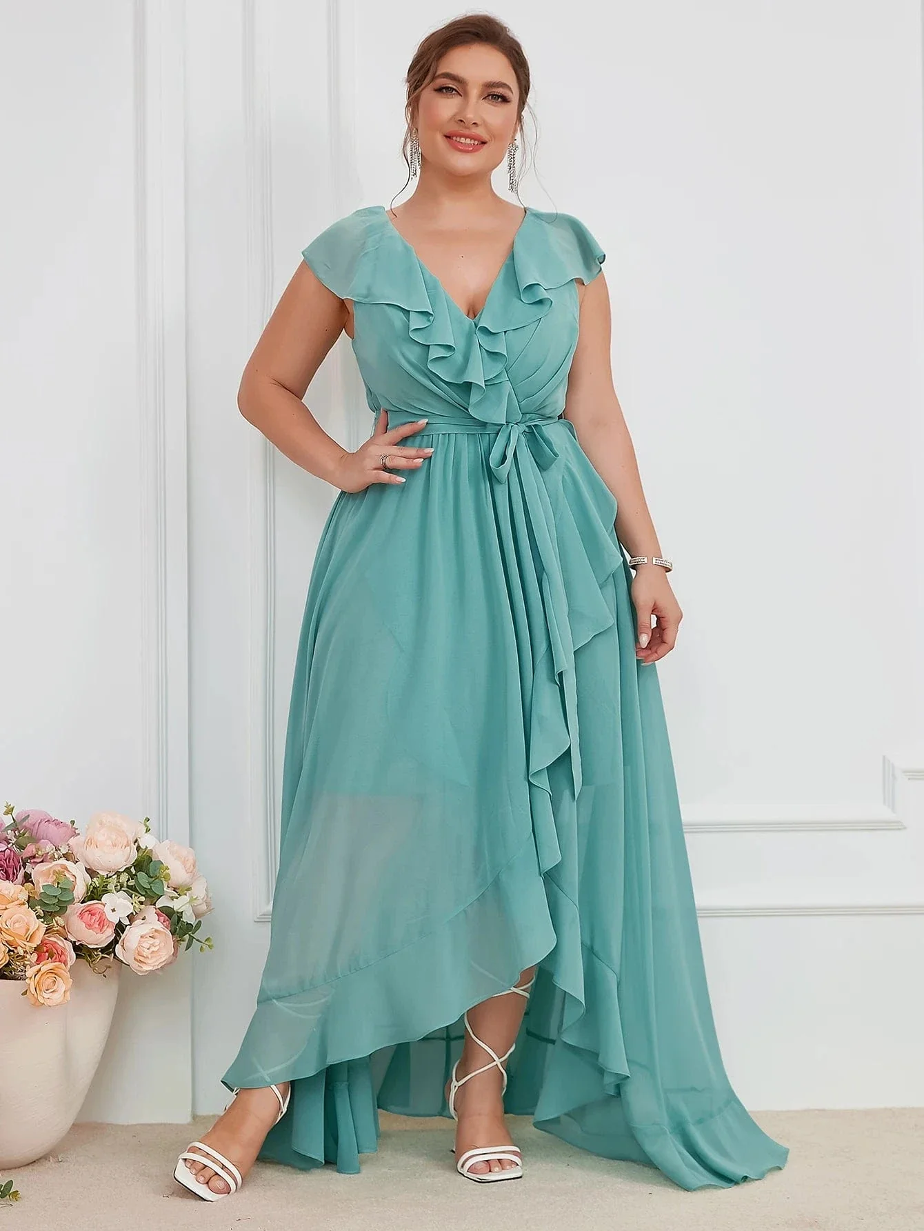 Robe demoiselle d'honneur grande taille - Image 8