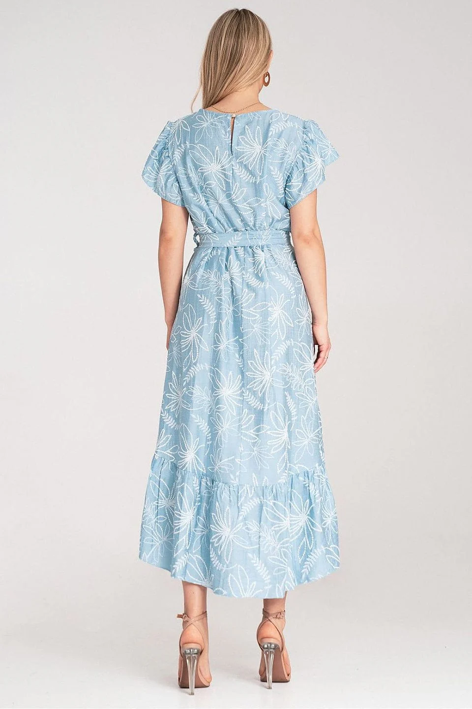 Robe été bohème fleurie asymétrique - Image 3