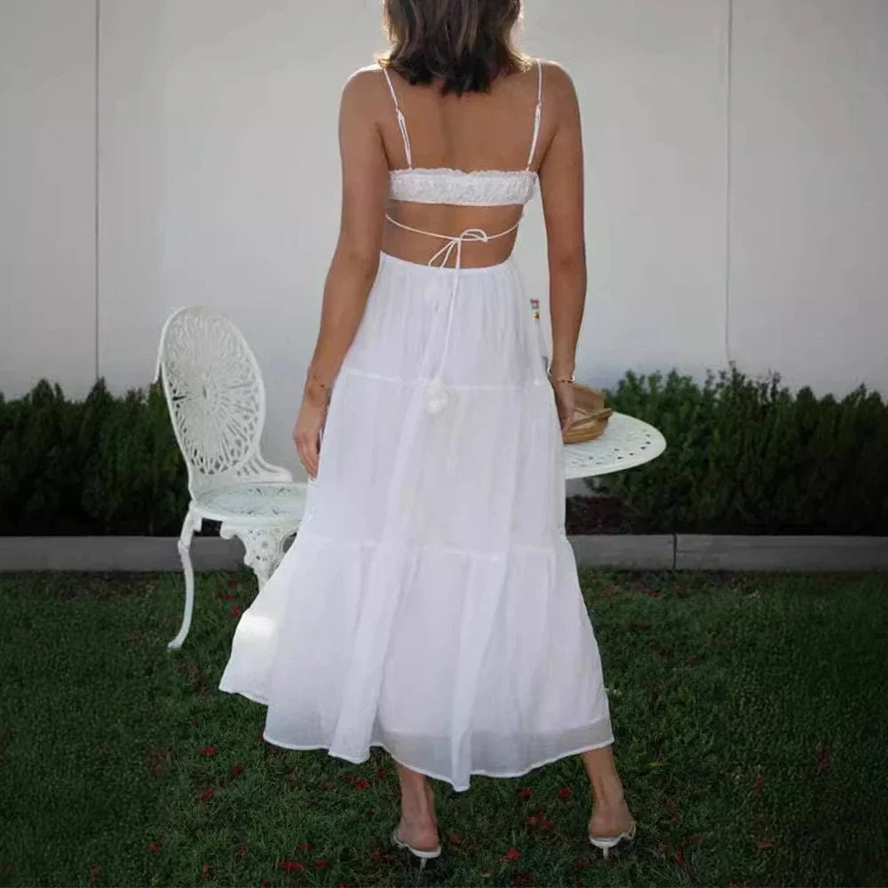 Robe été bohème fluide midi - Image 5