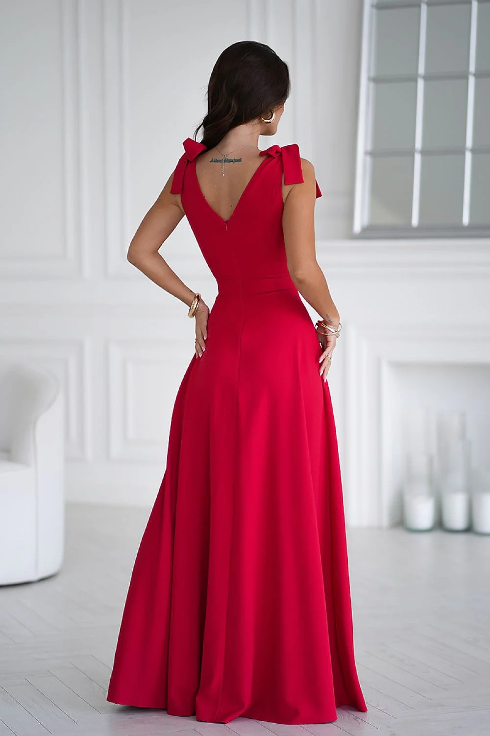 Robe longue chic fendue - Image 2
