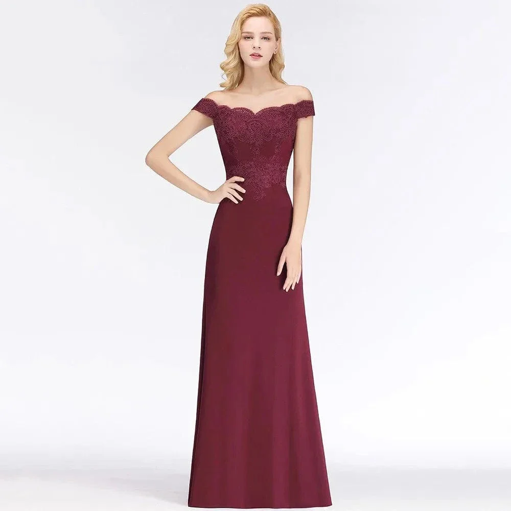 Robe pour mariage invité chic épaules dénudées - Image 6