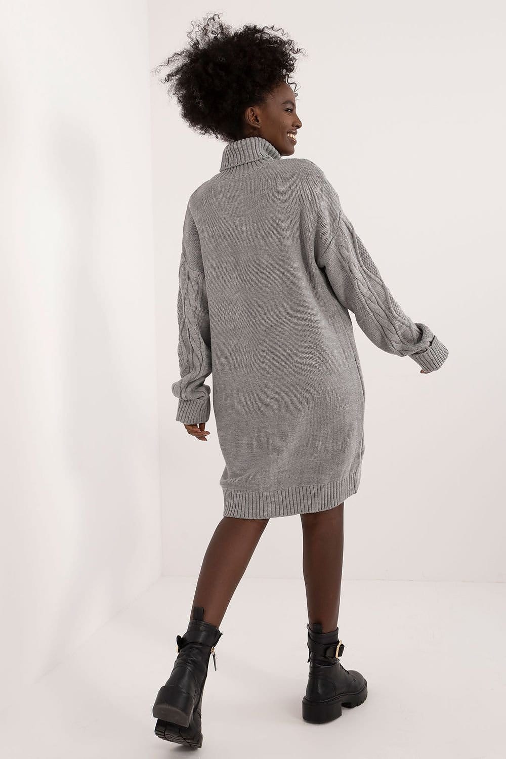 Robe pull col roulé manche longue - Image 6