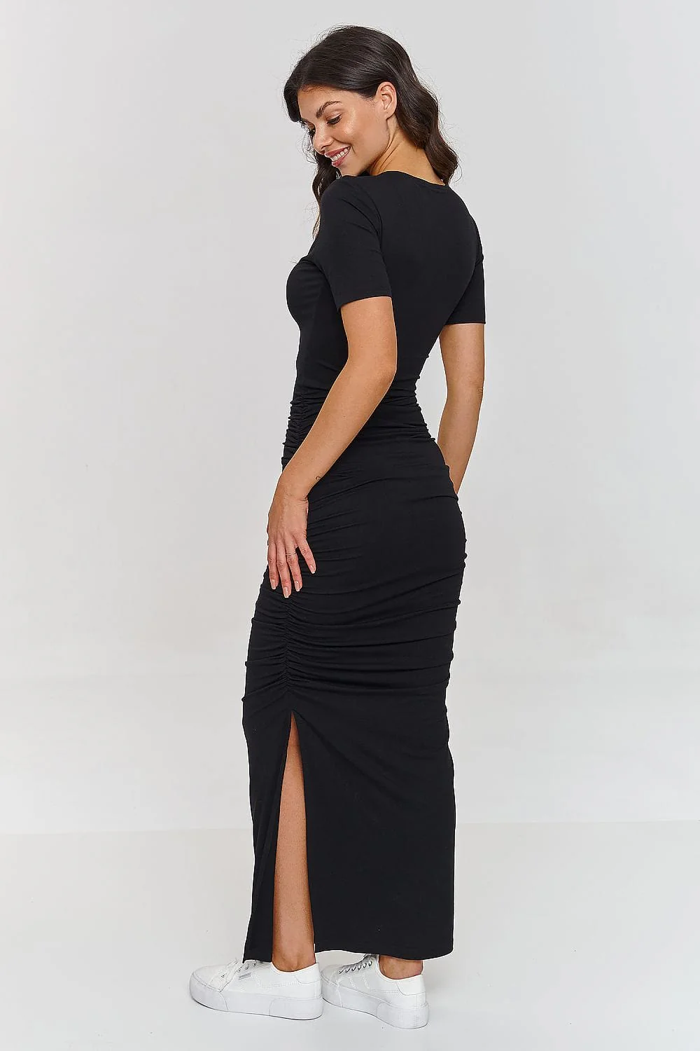 Robe T-shirt moulante longue - Image 4